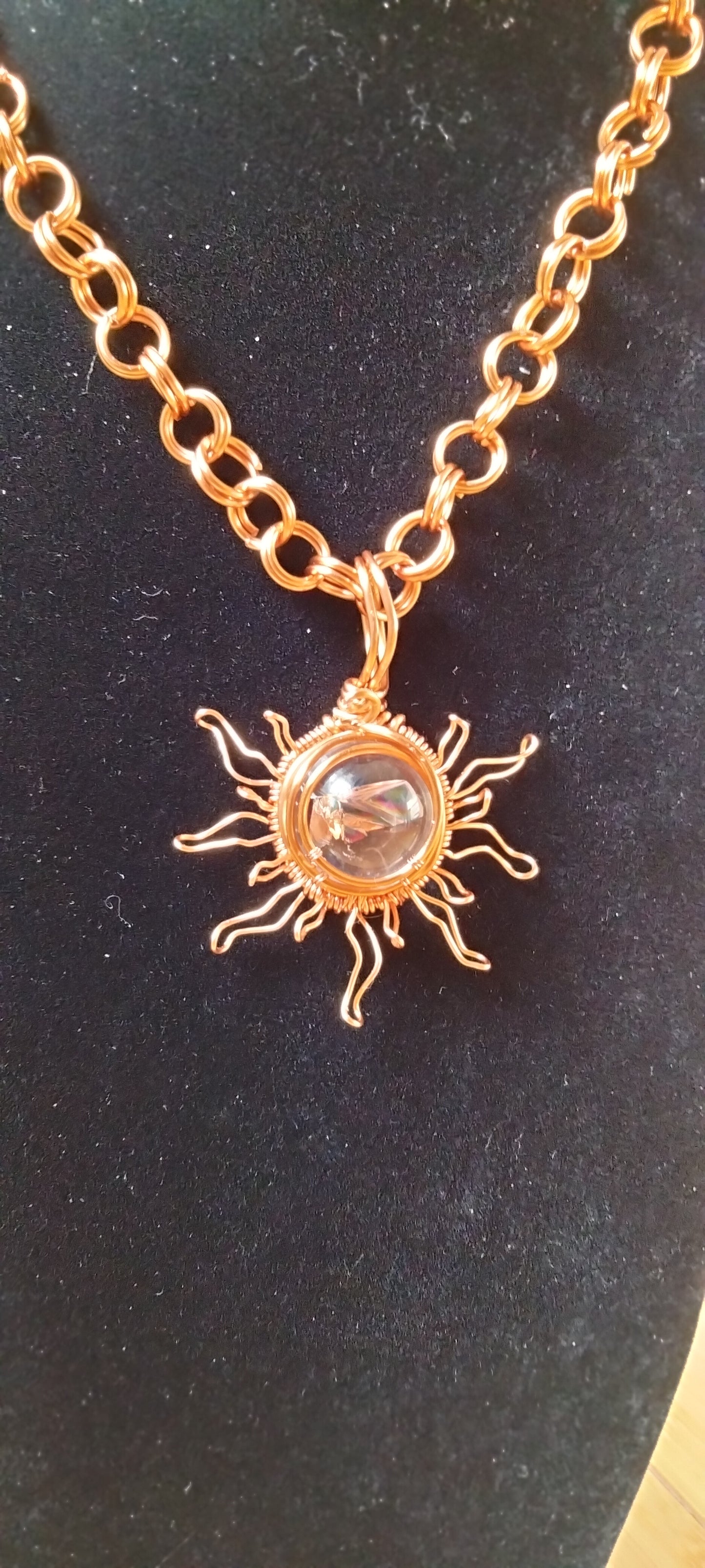 Sun God Ra Quartz Necklace
