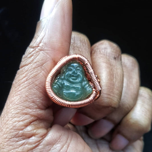 Jade Buddha Ring