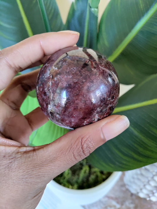 Garnet Crystal Sphere 60mm