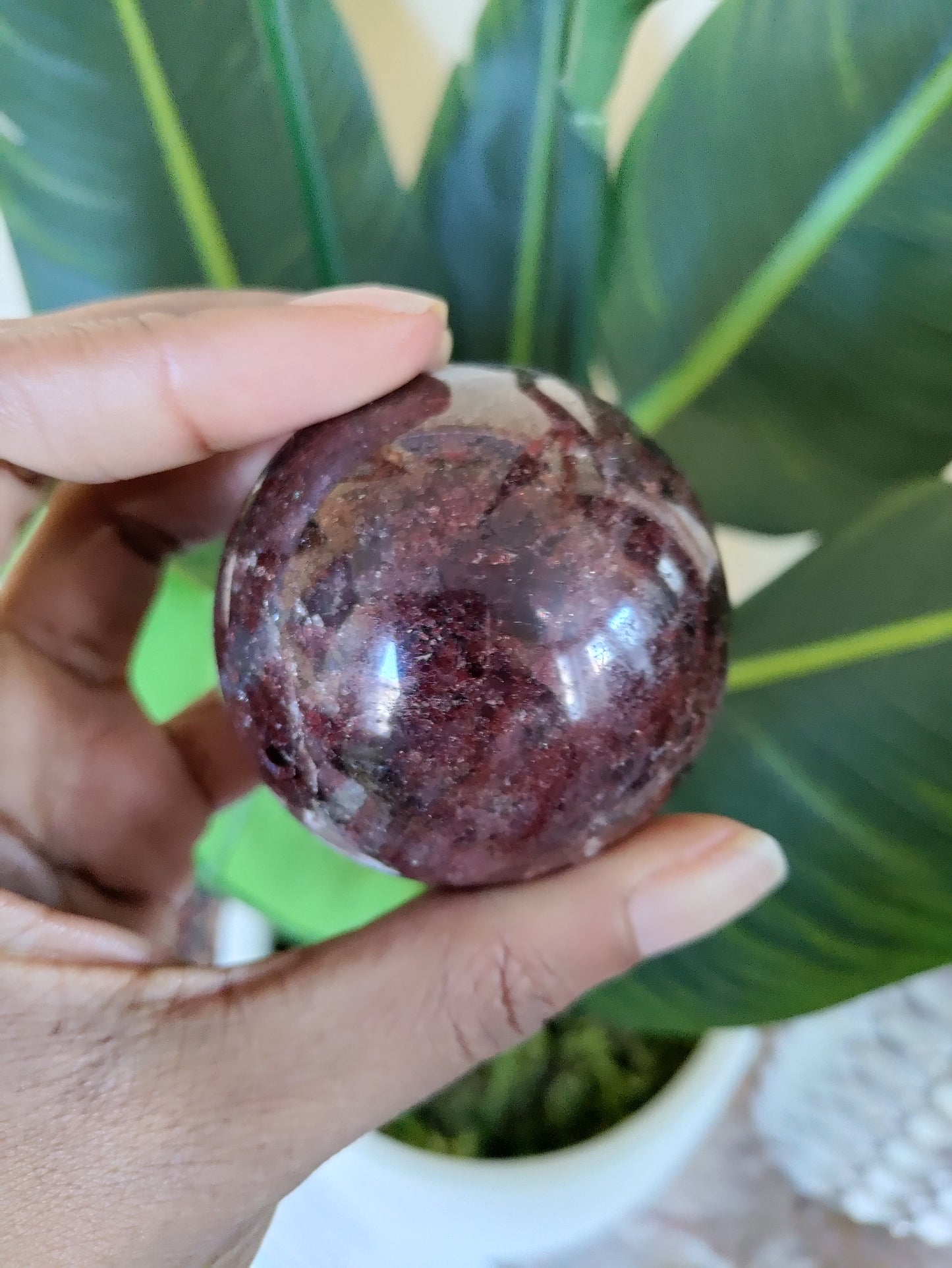 Garnet Crystal Sphere 60mm